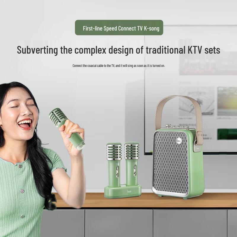 Divoom SongBird Portable KTV Bluetooth Speaker with Dual Mics CN plug (adapter included)