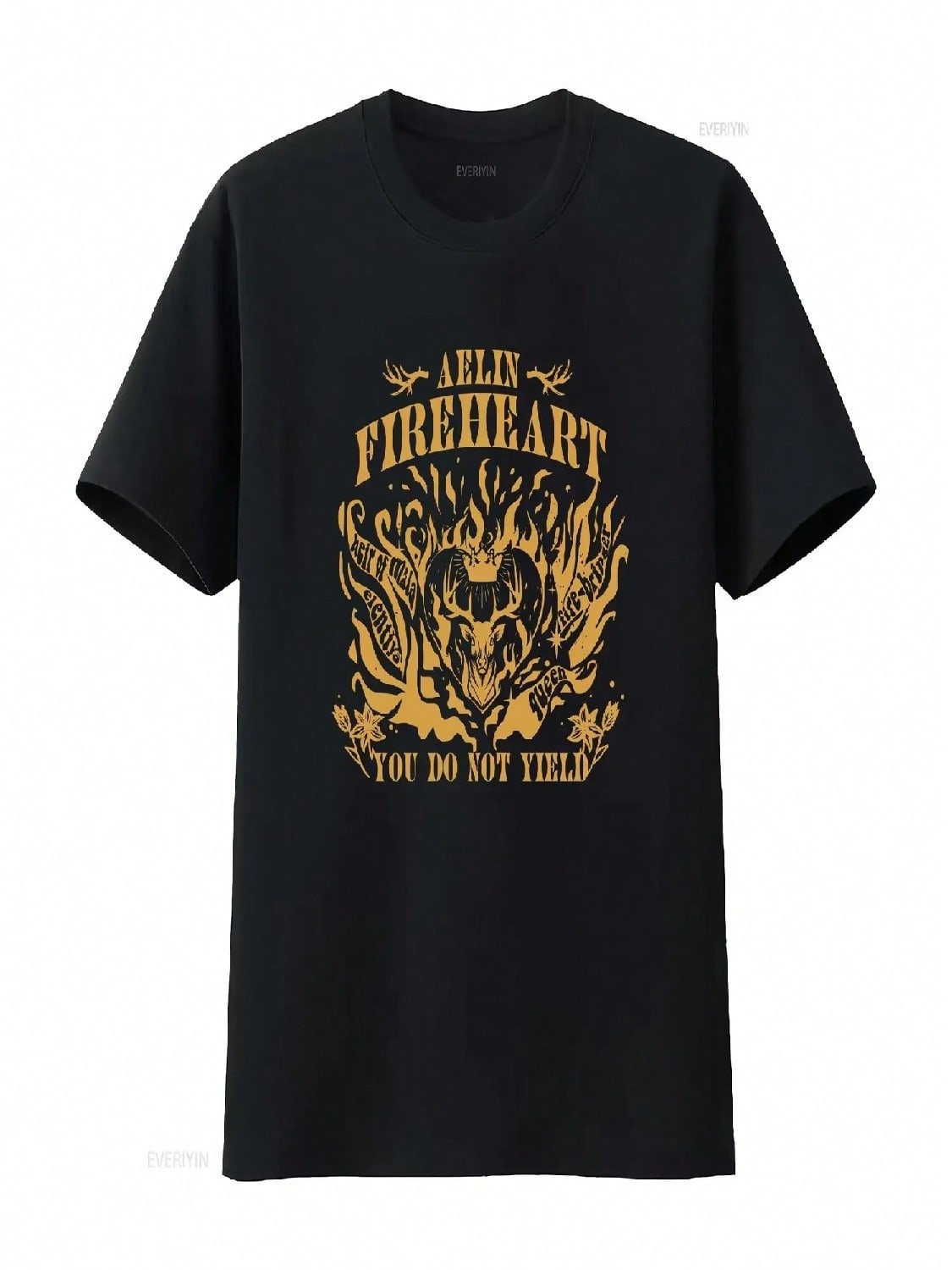 Vintage Aelin Fireheart Concert You Do Not Yield  T Shirt Throne Of Glass Wash Book Lover For Bookworm Vintage S разноцветный