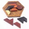 Puzzle Game Wooden Geometric Shape Educational Toys IQ Brain Teaser Puzzles Board Tangram Board