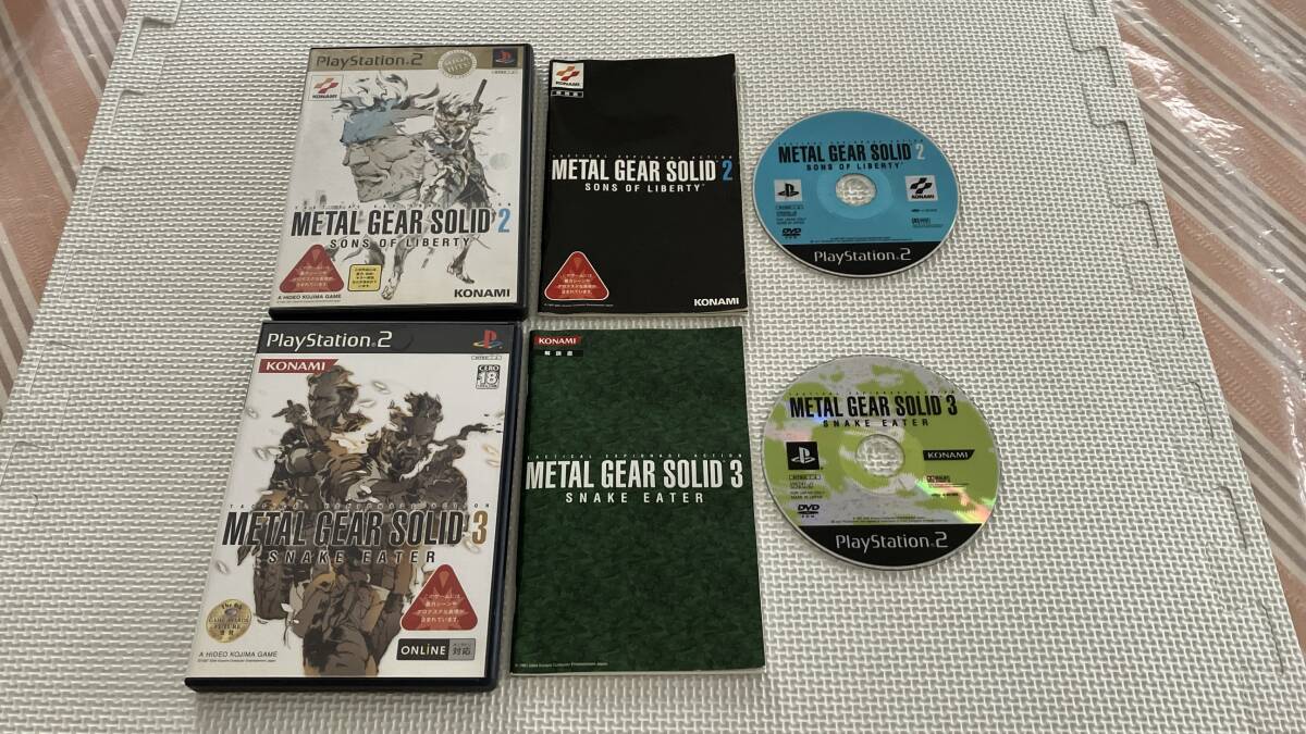 [USED] Tested/2-Game SetMetal Gear Solid 2 & 3 Japanese Ver. PS2 NTSC-J