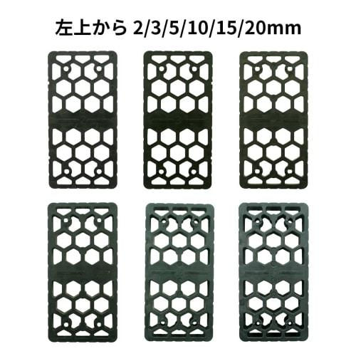 Level Spacers [M-10 Size B] 140 x 70 x 10 mm, 25 pieces (Level Plates, Set Plates, Liner Spacers, Plastic Levels, Level Adjustment, Height Adjustment,