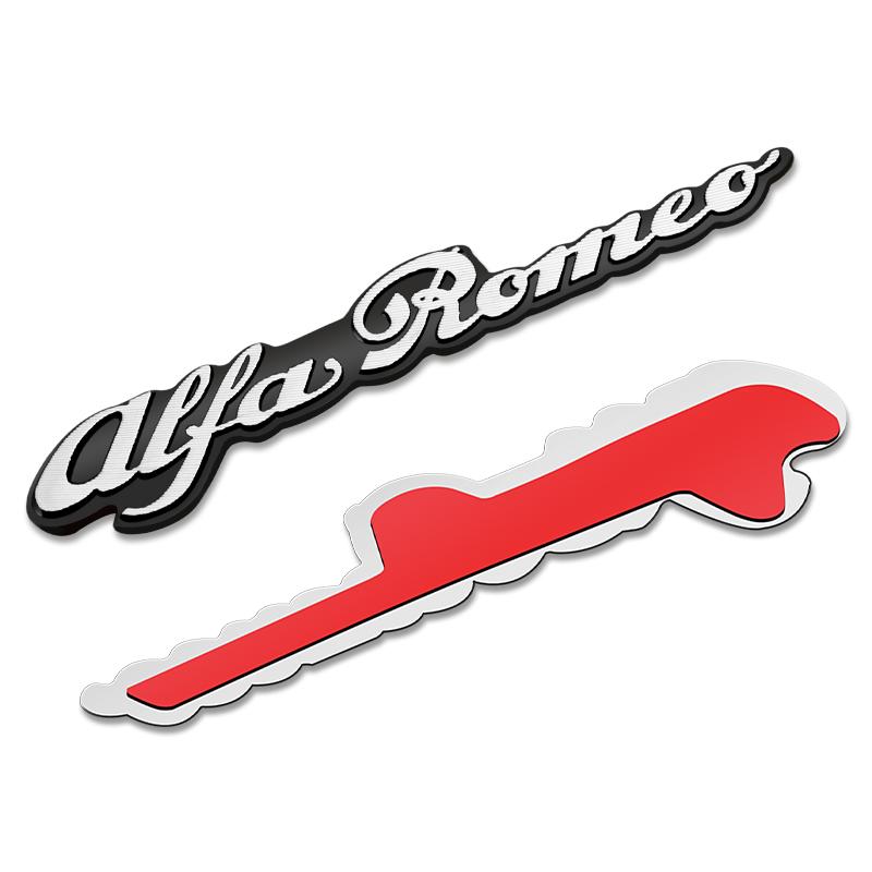 2026 Caldo Alfa Romeo 3D Metallo Adesivi Audio per Auto Emblema Badge Auto Accessori Decorazione per Alfa Romeo Giulia Stelvio MiTo Giul