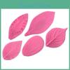 Silicone Leaf Cake Mold Set For Fondant And Clay Decorations With 3d Texture For Baking Enthusiasts