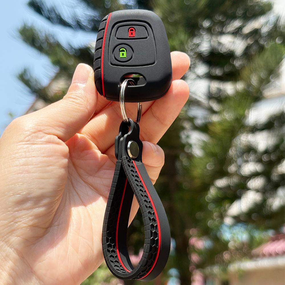 Key Fob Cover Protection For Peugeot 206 107 207 307 2007 406 Partner Keychain Holder For Citroen C3 C1 C2 Berlingo Case Caps