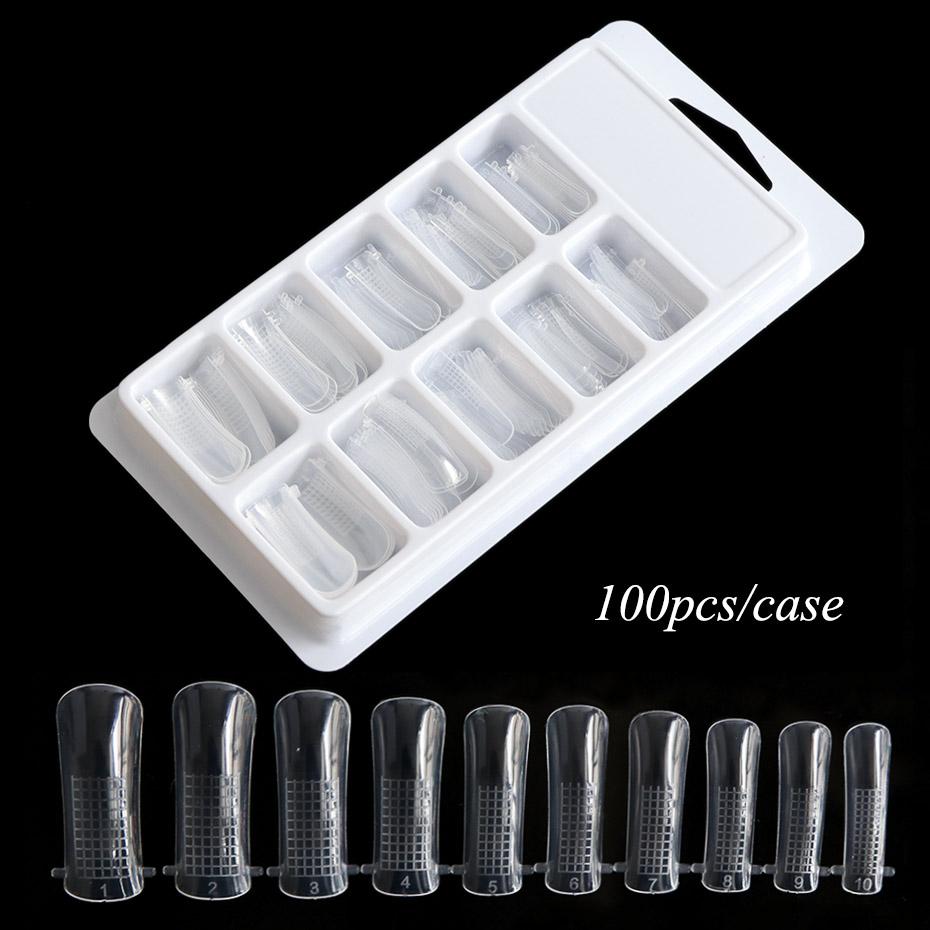 5/10pcs Crystal Nail Art Extension Clip Quick Building Gel Mold False Tips Clip Acrylic UV Full Cover Builder Form Manicure Tool