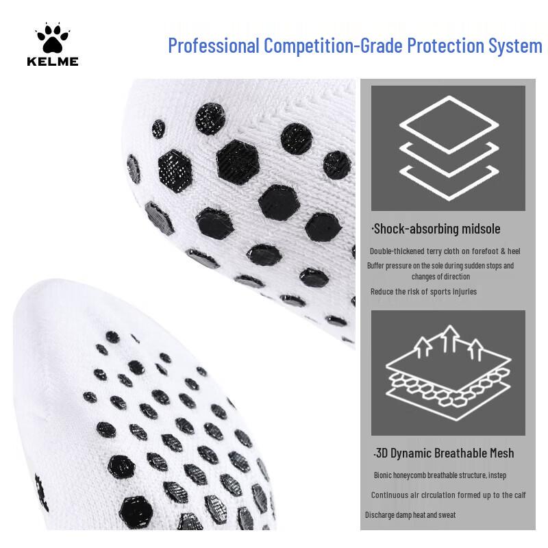 KELME Professional Over-the-Knee Anti-Slip Soccer Socks
