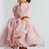 Children's Princess Dress Puff Sleeve Tutu Dress Girls Kids Dress