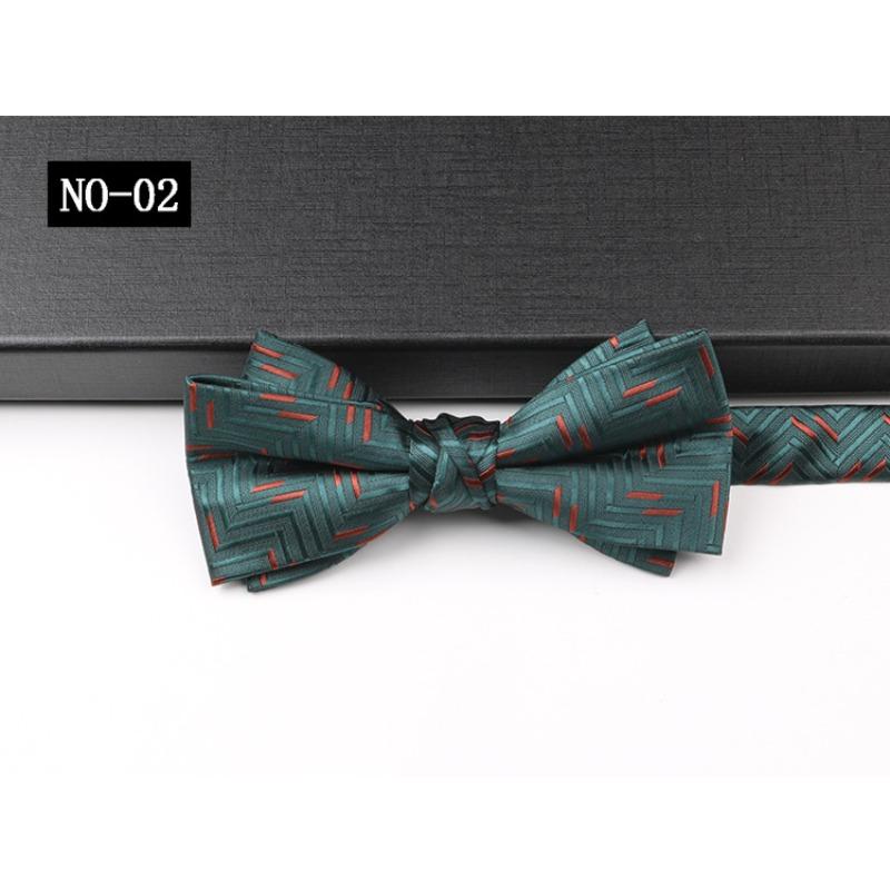 Business Bow Tie Men'S Shirt Suit Gentleman Pattern High-End Wedding Hosting Banquet Bow