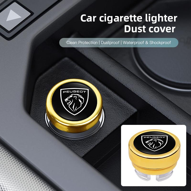 Car Cigarette Lighter Dust Proof Protect Cover Lighter Button For Peugeot 208 308 206 307 207 3008 407 508 2008 5008 301 406 408
