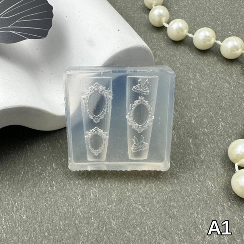 

Мини Форма Фоторамки Силиконовая Форма для Ногтей Штампинг Ногтей Сделай Сам Дизайн Ногтей для Салона Стереоскопический Инструмент для Маникюра