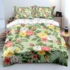 Colorful Floral Rose Pattern Print Soft Comfortable Duvet Cover Bedding Set Included 1*Duvet Cover  2*Pillowcases Luxury Gifts