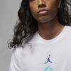 Air Jordan Graphic Print Crew Neck T-Shirt Men Tops White FD0623-100