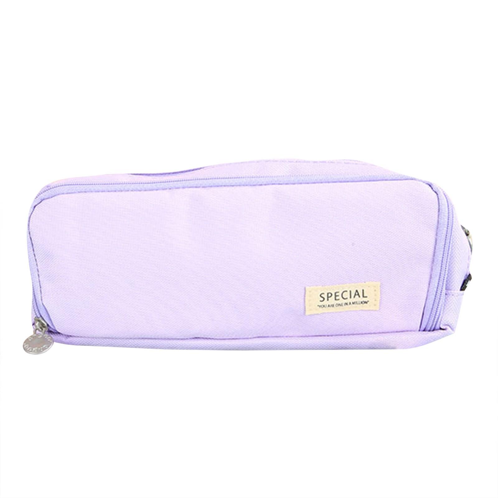 

Large Capacity Pencil Case Stationery Box Junior High School Students High School Students Girls Multifunctional Pencil Bag One Size фиолетовый