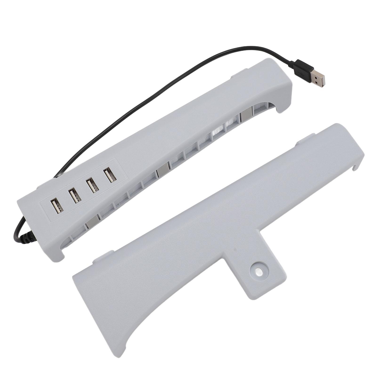

Game Console Horizontal Stand Prevent Slip Console Base Holder with Hub Charging Port for PS5 Slim