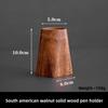 Black Walnut Sushi Plate Wooden Fruit Tray Minimalist Snack Dish High Foot Serving Plate