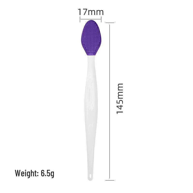 Dubbelzijdige gezichtsreinigingsborstel voor neus, lippen en gezicht; verwijdert mee-eters en make-up en voorkomt tegelijkertijd puistjes.