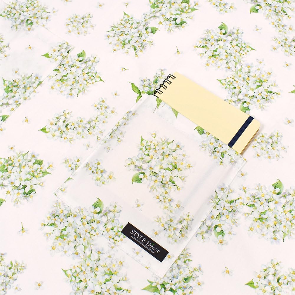 STYLE Decor Apron for Gardening Floral W3204400 Women, Stylish, Scandinavian, Cute, Cooking, Apron, Jasmine, White, Pattern,