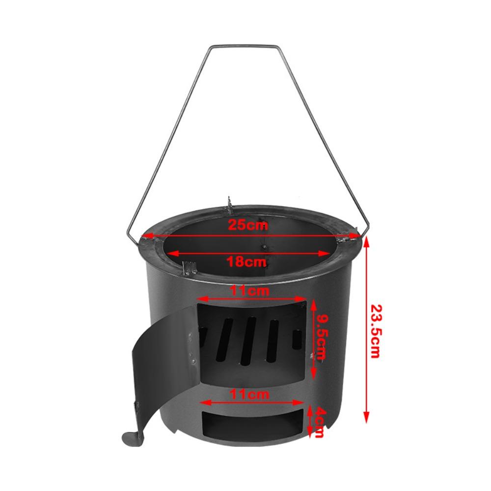 

Thickened Wood Fire Stove for Tea Making Heating Cooking Outdoor BBQ Home Use S