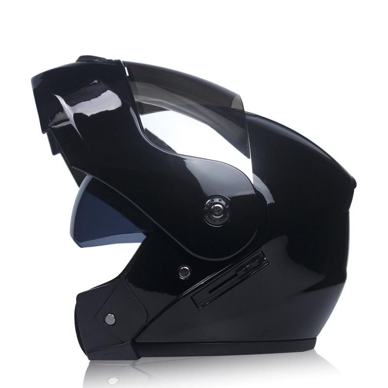 Unisex Flip Up Racing Helmet Modular Dual Lens Motorcycle Helmet