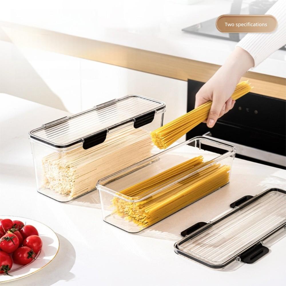 

Moisture-proof Kitchen Sealed Storage Tank Refrigerator Organizer Box Kitchen Accessories Black-30*10*8cm