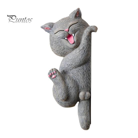 Cat Light Switch Cover 3D Sticker, Decorative Resin Wall Plate Cover, Cute Animal Relief Ornament Stickers, Peel And Stick decorations for Home