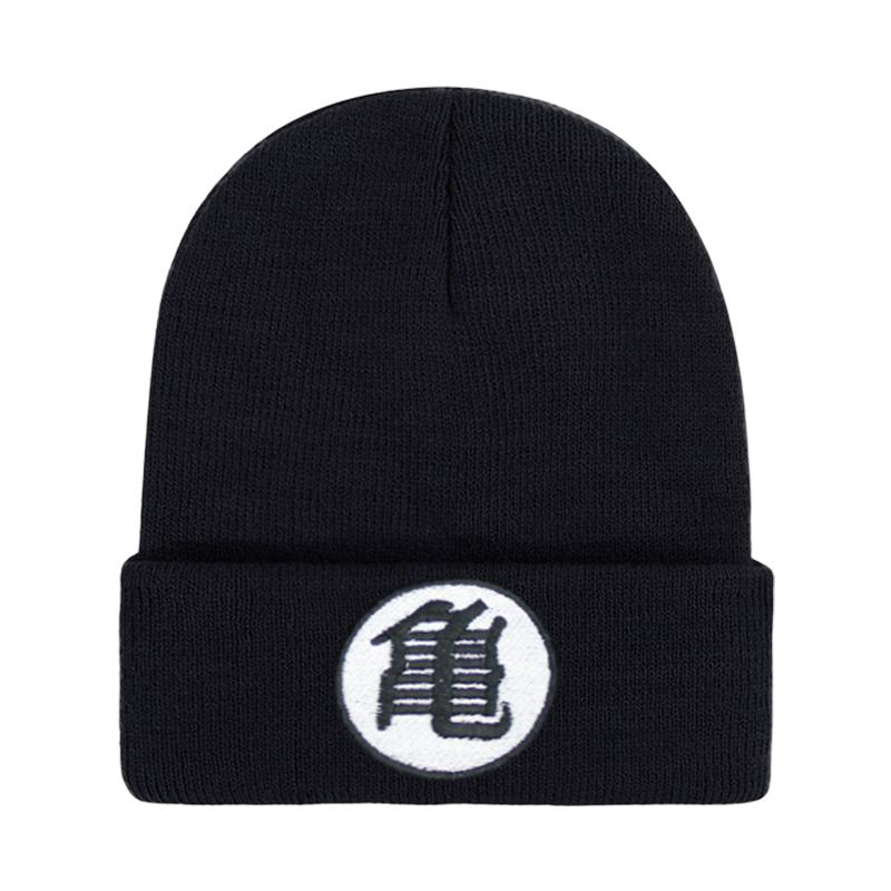 Anime Embroidered Knitted Beanie Hat, Men Women Winter Outdoor Motion Ski Warm Wind-Resistant Beanie Hats