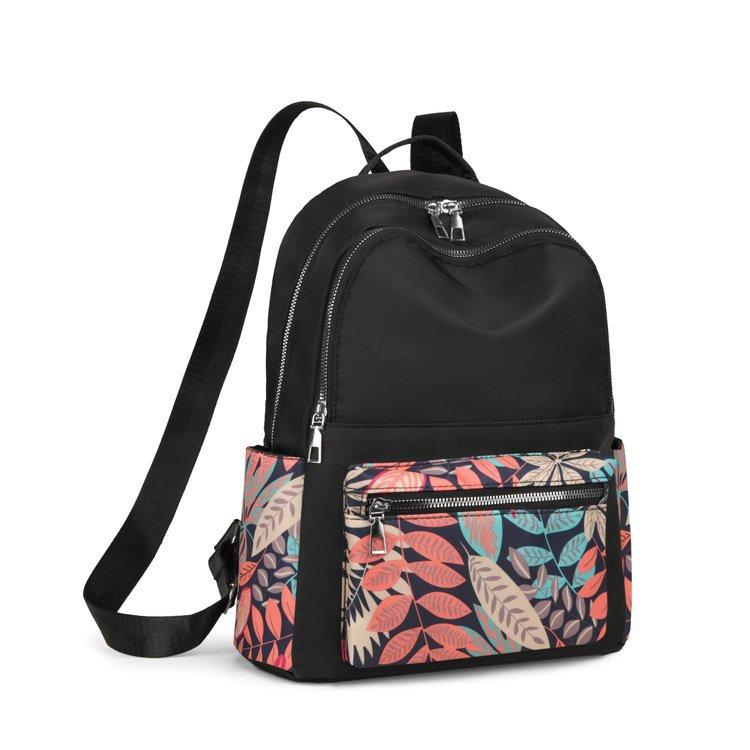 Schoolbag casual double back Korean summer outing retro women's backpack large capacity multi-purpose portable hand carry crossbody backpack