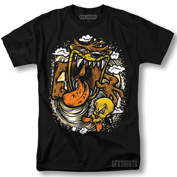 Taz and Tweety Bird Shirt Classic Cartoon  Vntg Graphic Design T-Shirt Unisex T-Shirt XXL