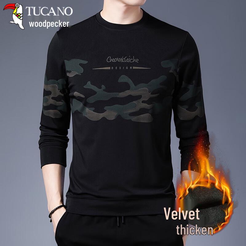 

TUCANO Men s Fashion Printed Fleece-Lined Pullover Sweatshirt L