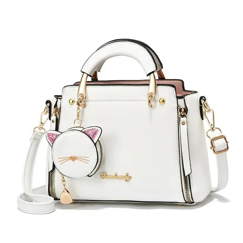 1 Pcs New Shoulder Bag Fashi Simple Women's Handbag Cute Versatile Women's Crossbody Bag Solid Color