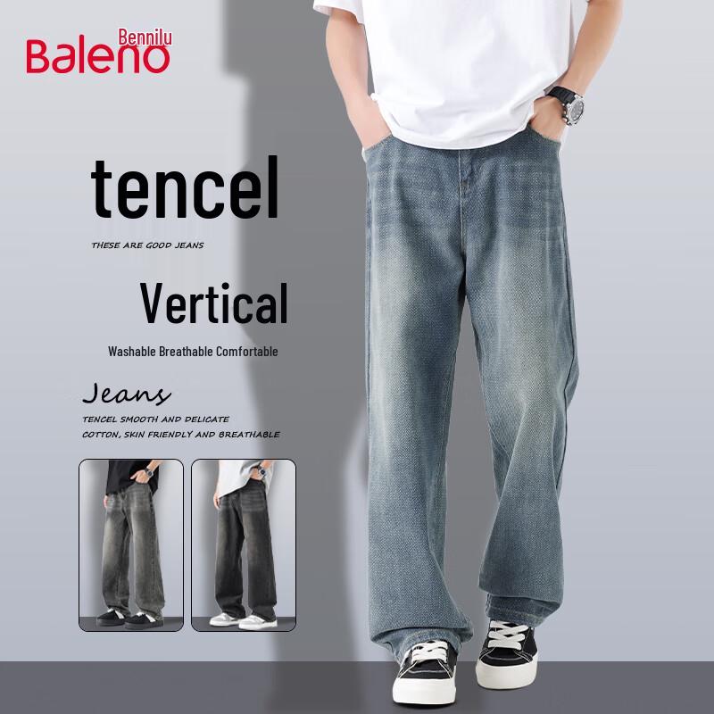 

Baleno Men s Loose Fit Straight-Leg Jeans 3XL