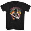 Jimi Hendrix Colorful Name Jimi Playing Guitar Men T Shirt Rock Music Merch