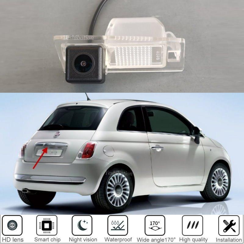 Car Rear View Reverse Backup Camera For FIAT 500 2009 2010 2011 2012 2013 2014 2015 For Parking HD Night Vision