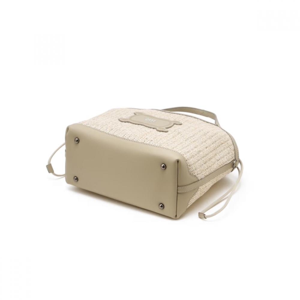 Daks Light Beige Raffia Tote M Dcba6e160i1