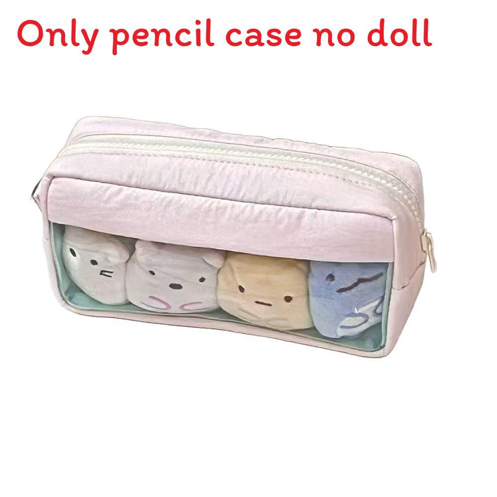 

Girls Pink Canvas Pen Organizer With Multiple Layers And High Capacity For Stationery Storage