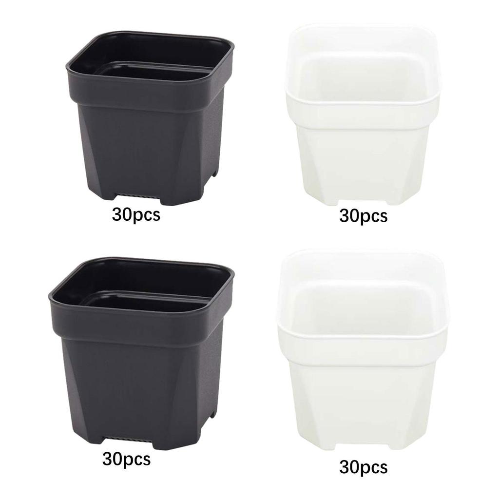30 Pieces Plant Nursery Pots Planters Flowerpots Portable Bonsai Container Seedling Pot for Indoor Outdoor Home