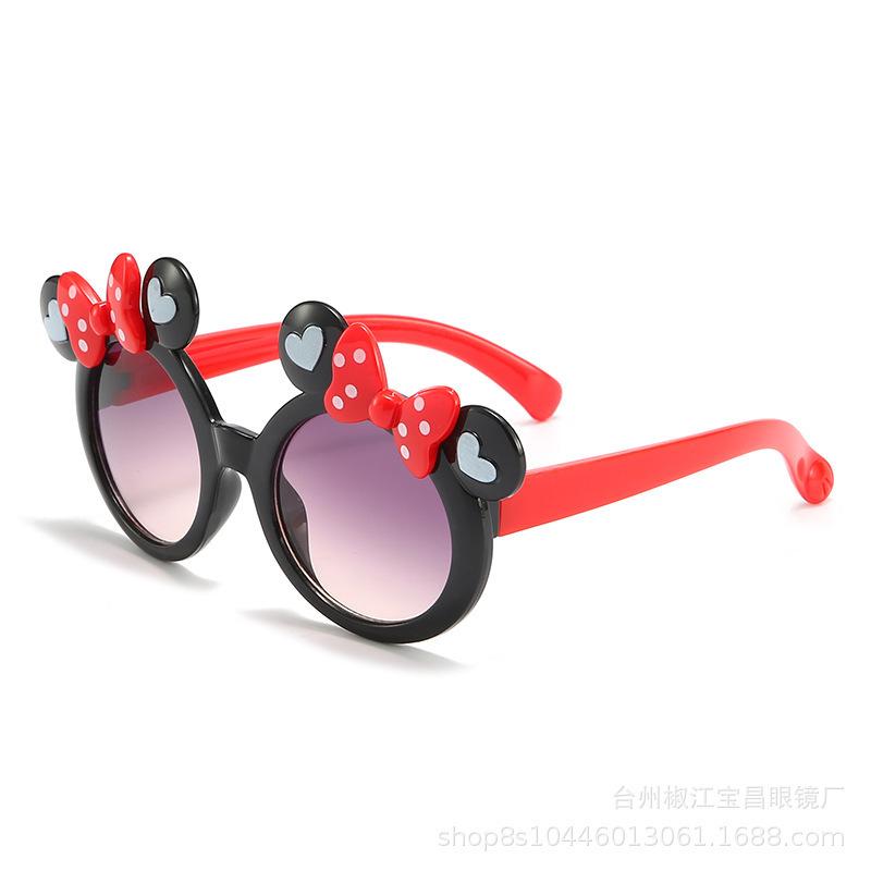 

Детские солнцезащитные очки Солнцезащитные очки Детские бантики Мультфильм Милые девушки Солнцезащитные очки Double gray sheet