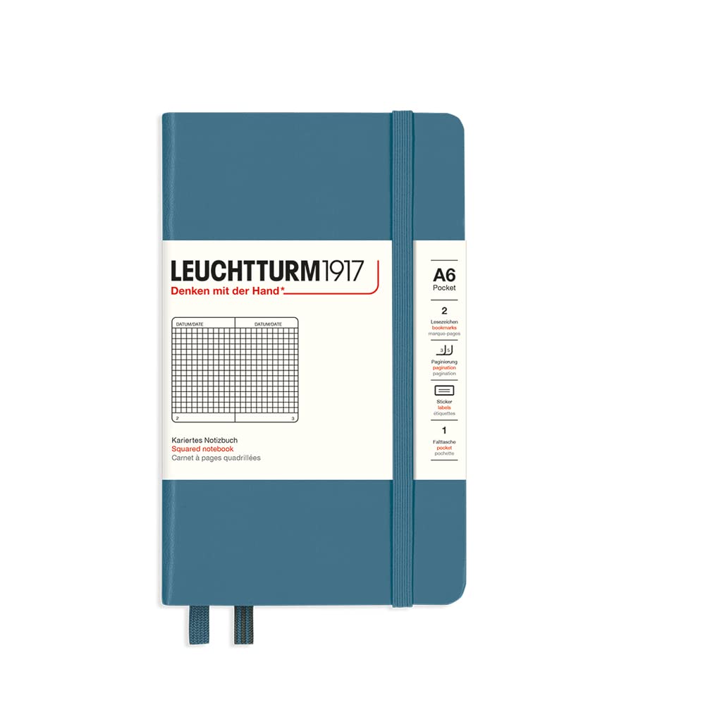 

Leuchtturm Note A6 Graph Stone Blue 365632 Обычный импортный продукт