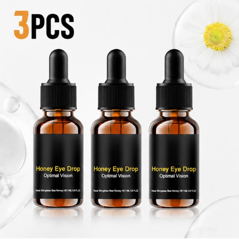 Augentropfen mit Honigextrakt, erfrischende und sanfte feuchtigkeitsspendende Augenpflegelösung, 15 ml