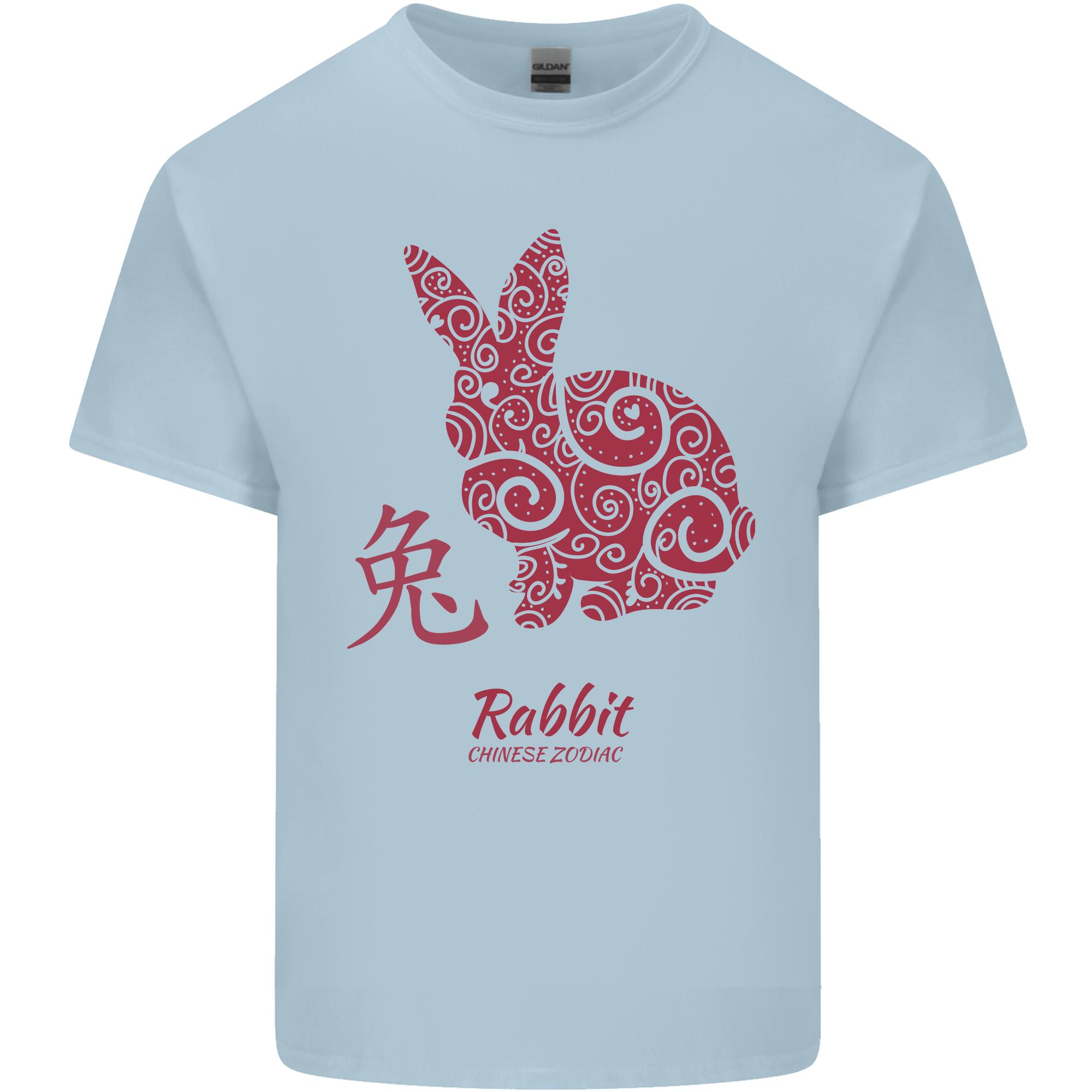 Chinese Zodiac Shengxiao Year of the Rabbit Unisexs Light Cotton TShirt S