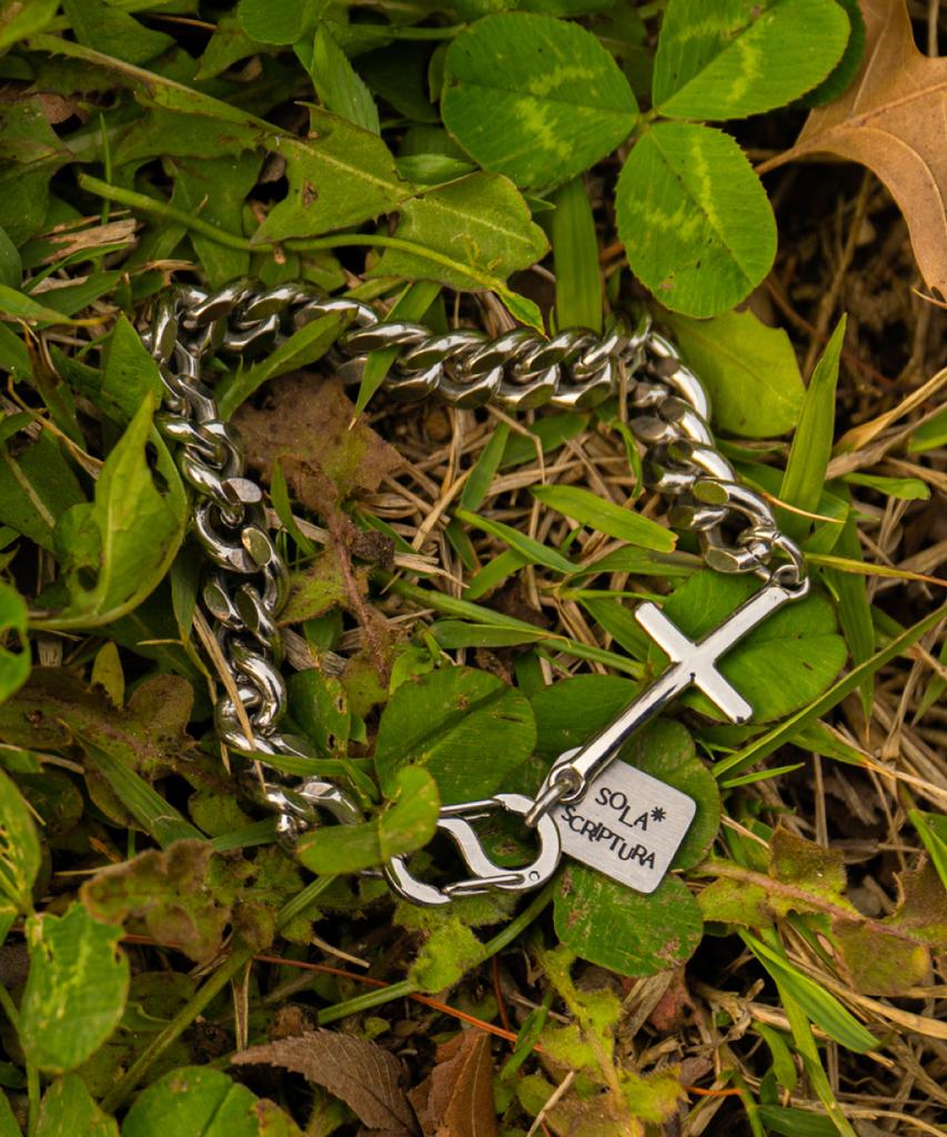 Restore Sola Scriptura Cross Chain Bracelet