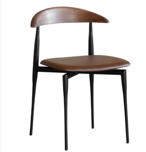 Nordic Metal Dining Chair Simple Endorsement Table and Chair Italian Retro Leisure Restaurant Chair