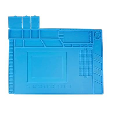 Hot Selling Magnetic Heat Insulation Air Gun Soldering Iron Pad Repair Silicone Pad