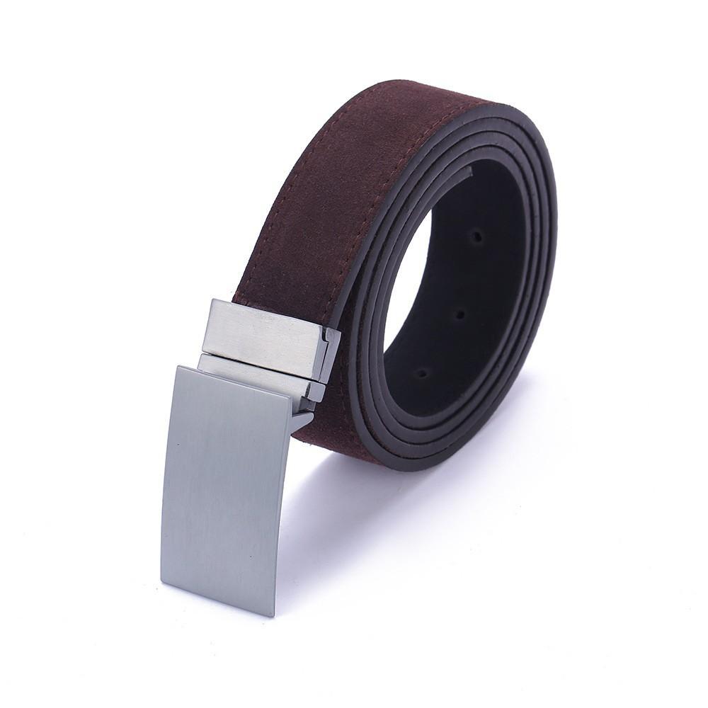 

A Fashionable and Casual Double-sided Cowhide Belt with A Rotating Buckle for Men 3.2*130CM