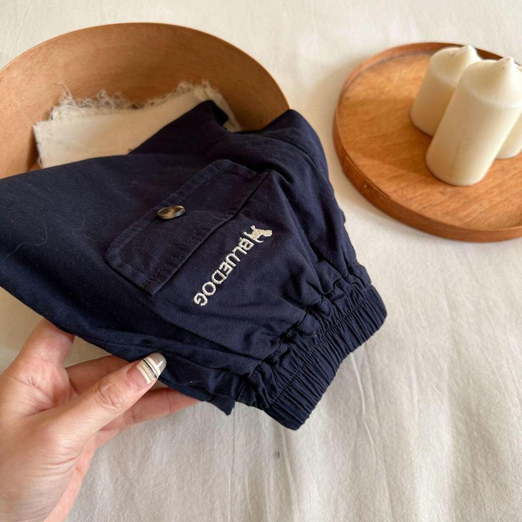 Kids' Cotton Embroidery Pants - Cartoon Puppy Design for Spring & Autumn