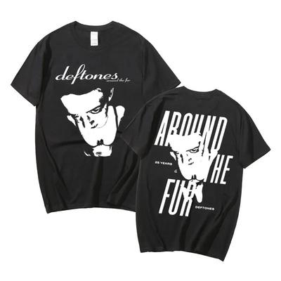 Edice Deftones Unisex Tričko Around The Fur Tričko Adrenaline Tričko Deftones Potisk Vysoká Kvalita Y2k Krátký Rukáv Klasické