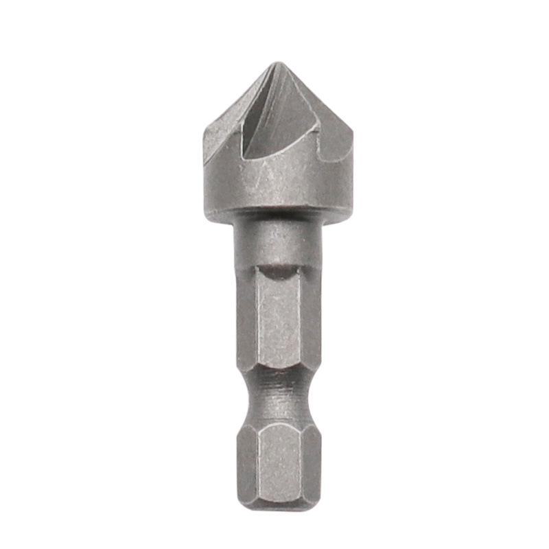 90-Degree Six-Blade Chamfer Countersink Woodworking Tool Accessory