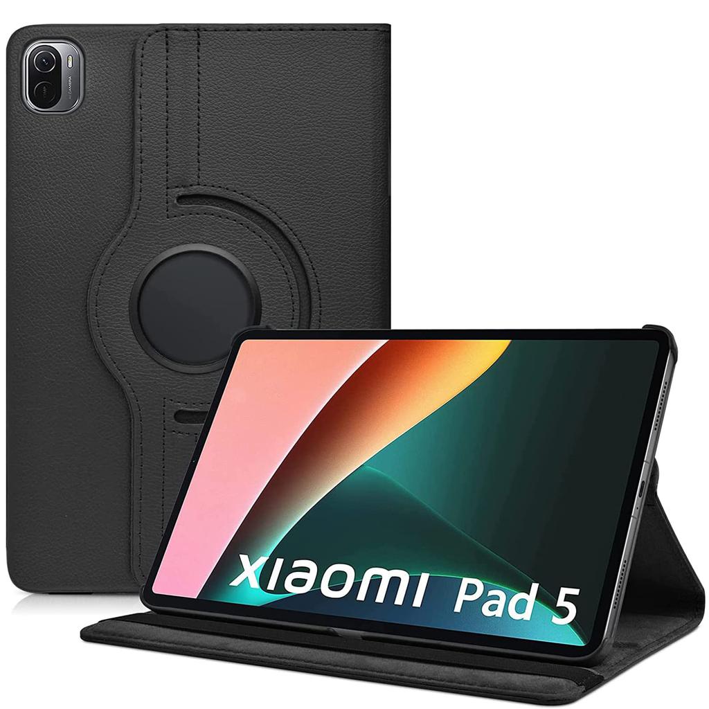 Case for Xiaomi Pad 5/Mi Pad 5 Pro 11" Tablet 2021 Leather Protective Case with Sleep/Wake Function and 360 Rotating Stand Case