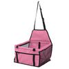 Pet Car Seat Waterproof Breathable Prevent Slip Adjustable Straps Dog Car Basket with Safety Leash