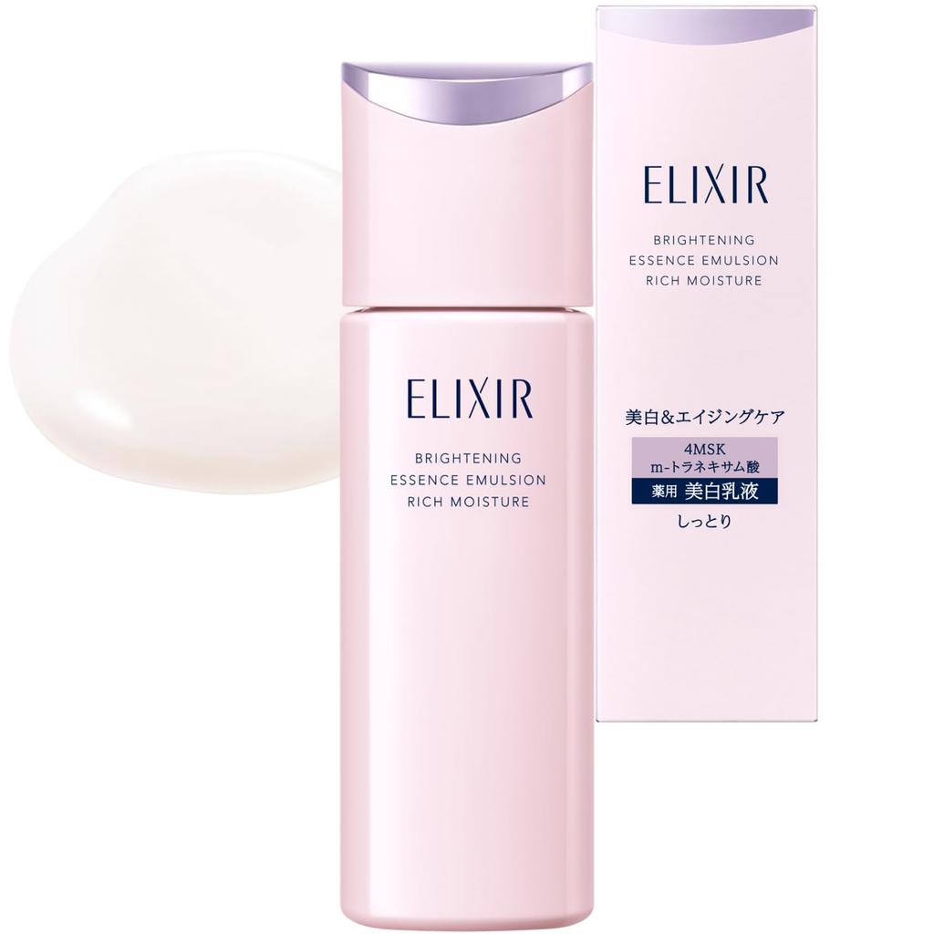 Elixir Emulsion Brightening Moist Type CA 2026 Model Main Body 130mL Quasi-Drug Whitening Transparency Spot Prevention Firmness Moisture Aging Care